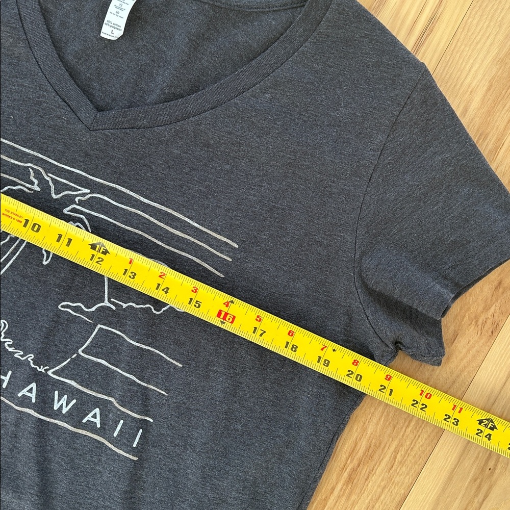 Gray Graphic Aloha Hawaii Tee Shirt Size L - Picture 4 of 5